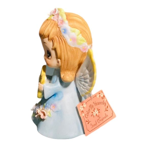 Josef Originals Angel With Harp W/Tags - Picture 3 of 4
